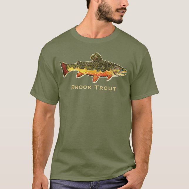 T-shirt Belle truite de Brook qui pêche pour lui (Devant)