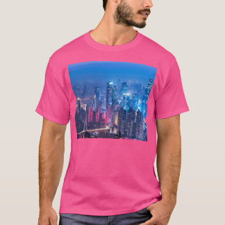 T-shirt Belle Vue Panoramique Ville De Nuit