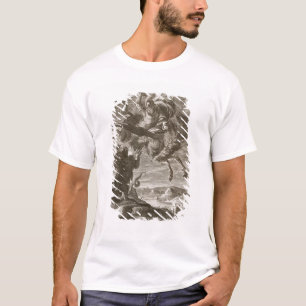 T-shirt Bellerophon combat les chimères, 1731 (la gravure