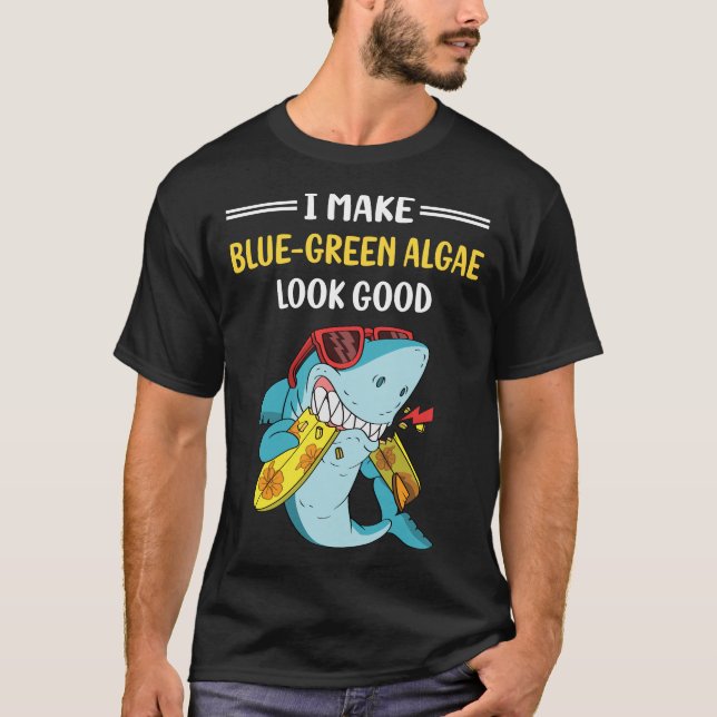 T-shirt Belles algues bleu-vert (Devant)
