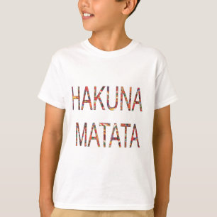 T-shirt Belles couleurs Vintages africaines Hakuna Matata 