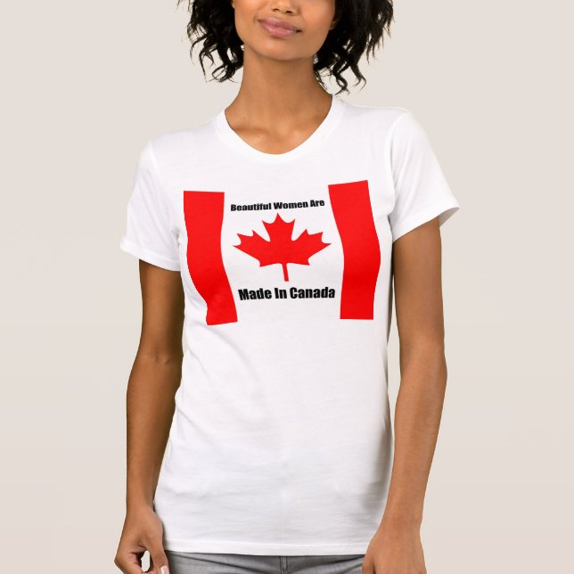 T-shirt Belles femmes canadiennes (Devant)