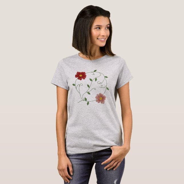 T-shirt Belles Fleurs  (Devant entier)
