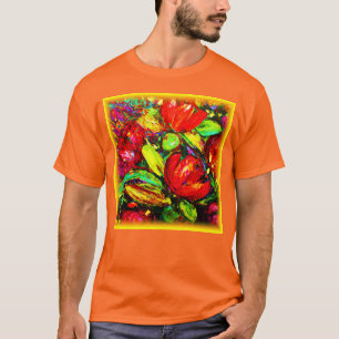 T-shirt "Belles Fleurs" Beau Art. Acheter Maintenant