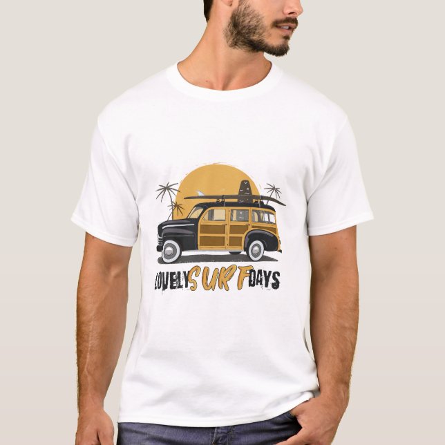 T-shirt Belles journées de Surfs (Devant)