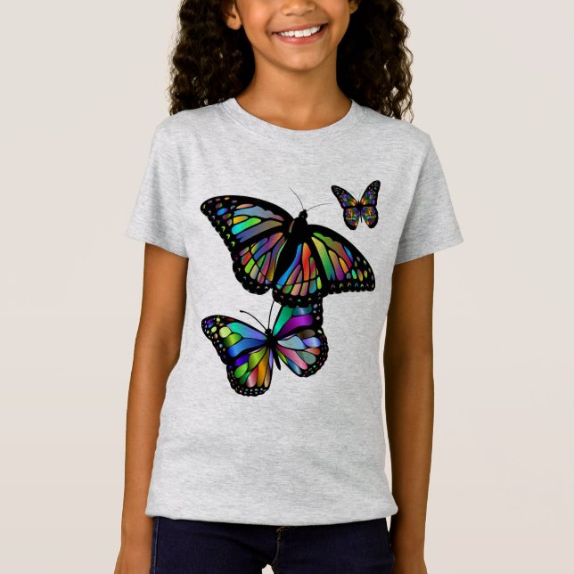 T-Shirt Belles papillons (Devant)