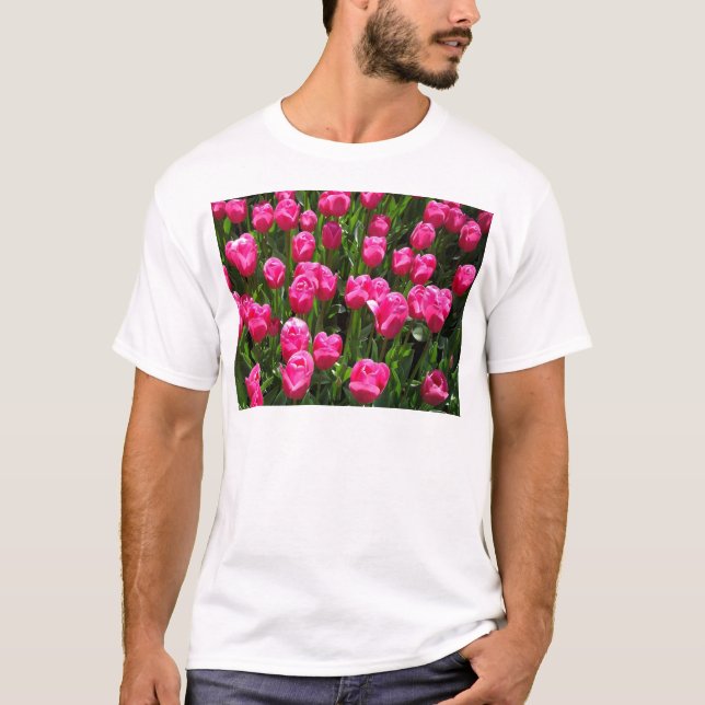 T-SHIRT BELLES TULIPES ROSES (Devant)