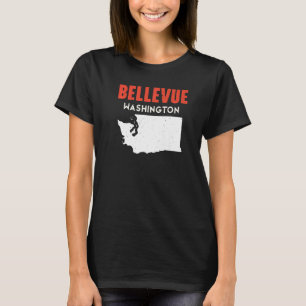 T-shirt Bellevue Washington USA State America Travel Washi
