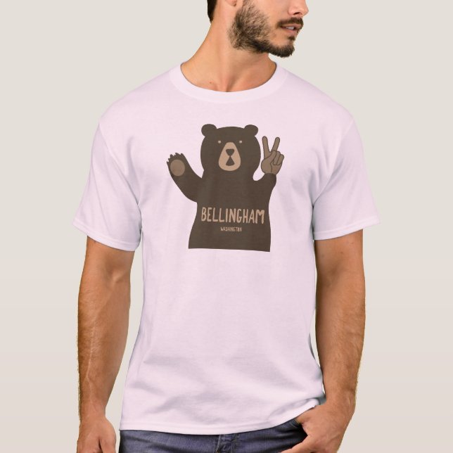 T-shirt Bellingham ours de la paix de Washington (Devant)