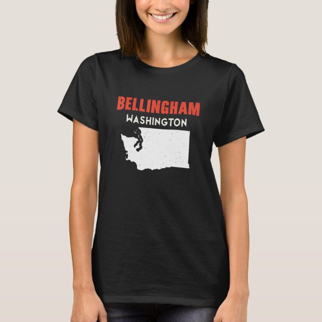 T-shirt Bellingham Washington USA State America Travel (Devant)