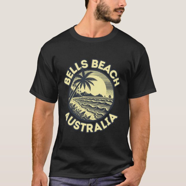 T-shirt Bells Beach � Australie � s Bijou côtier (Devant)