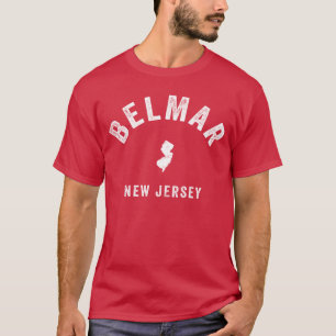 T-shirt Belmar New Jersey NJ Vintage années 70 Athlétisme