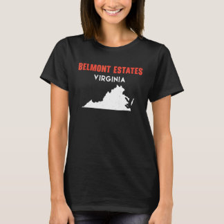 T-shirt Belmont Estates Virginia USA State America Travel