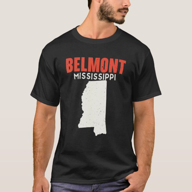 T-shirt Belmont Mississippi USA State America Travel Missi (Devant)