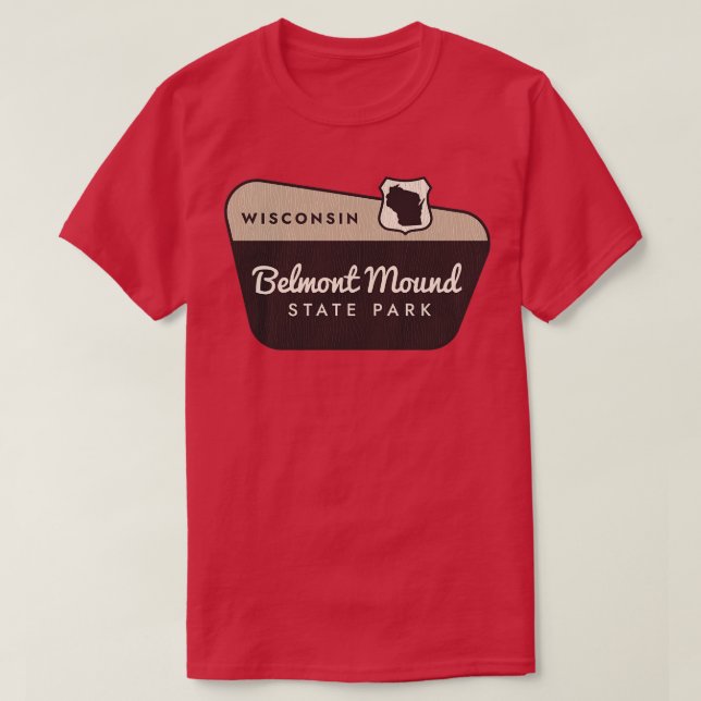 T-shirt Belmont Mound State Park Wisconsin Affiche de bien (Design devant)