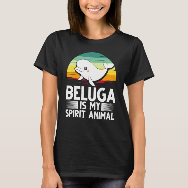 T-shirt Béluga Baleine Bébé Animal 3 (Devant)