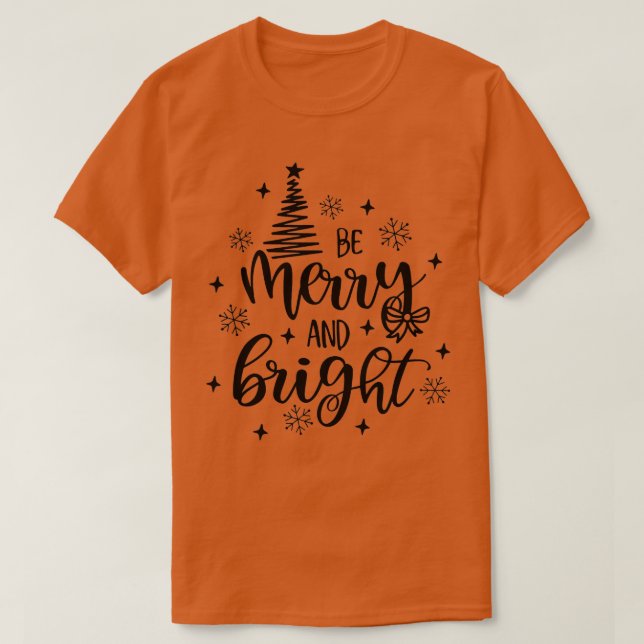 T-shirt BeMerry And Bright Christmas Pajama Cool XMas Tree (Design devant)