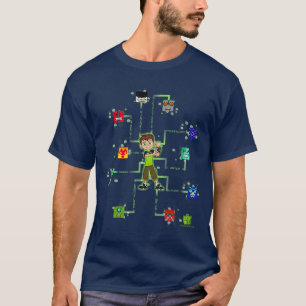 T-shirt Ben 10 10 Blocs rétro