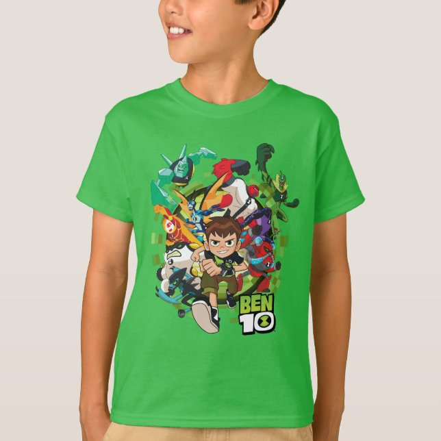 T-shirt Ben 10 Alien Rush Graphic (Devant)