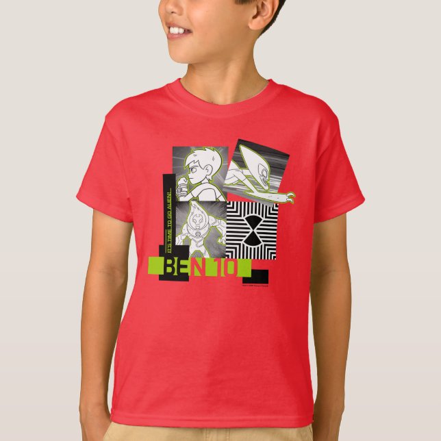 T-shirt Ben 10 - Il est temps de devenir Alien (Devant)
