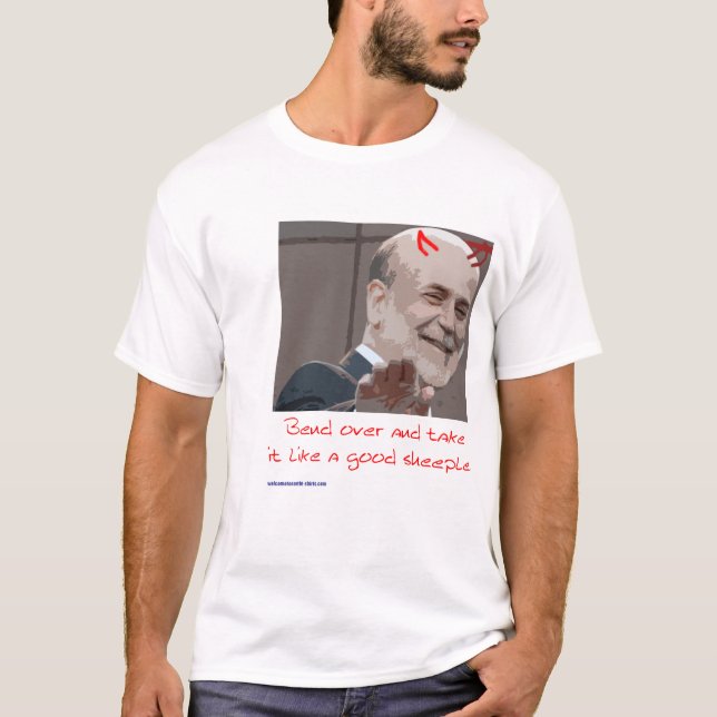 T-shirt Ben Bernanke est Satan (Devant)