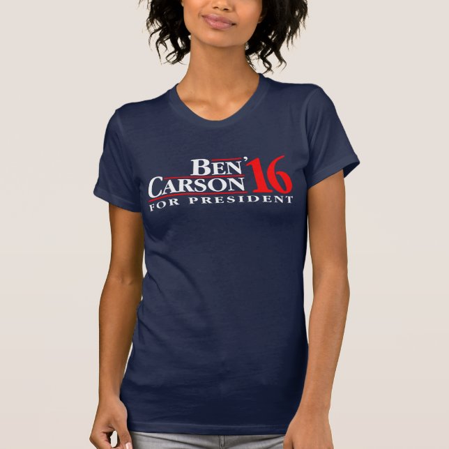 T-shirt Ben Carson pour le président (Devant)