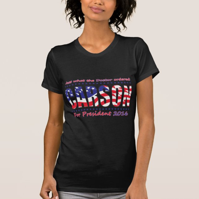 T-shirt Ben Carson, Président (Devant)