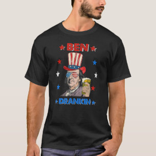 T-shirt Ben Drankin 4 juillet Benjamin Franklin Men Amer