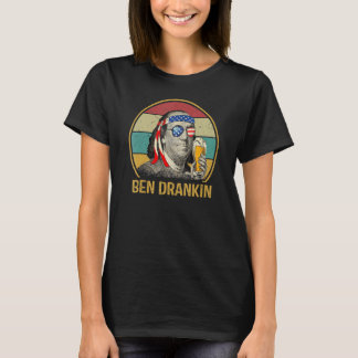 T-shirt Ben Drankin 4 juillet Benjamin Franklin Men Amer