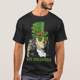 T-shirt Ben Drankin drôle de trèfle vert politique St. Pat