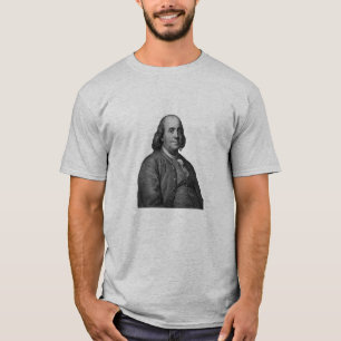 T-shirt Ben Franklin et citation