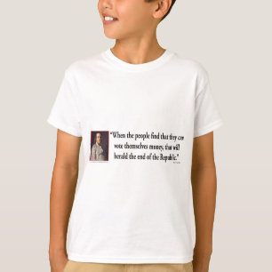 T-shirt Ben Franklin sur la démocratie