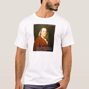 T-shirt Ben Franklin (What Is Wise) Citer Cadeaux & Cartes