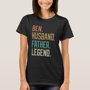 T-shirt Ben Husband Père Légende Fête des pères Rétro