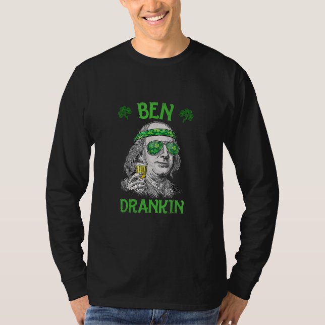 T-shirt Ben St Patrick's Day Benjamin Franklin (Devant)