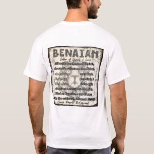 T-shirt Benaiah, Garde du corps du roi David 2 Samuel 23:2