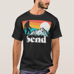T-shirt Bend Oregon Retro Monts Bigfoot
