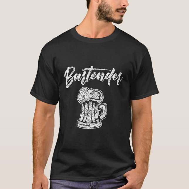 T-shirt Bender Barkeeg Barkeeper Bar Bending (Devant)