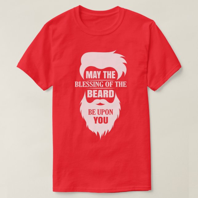 T-shirt Bénédiction de la barbe (Design devant)