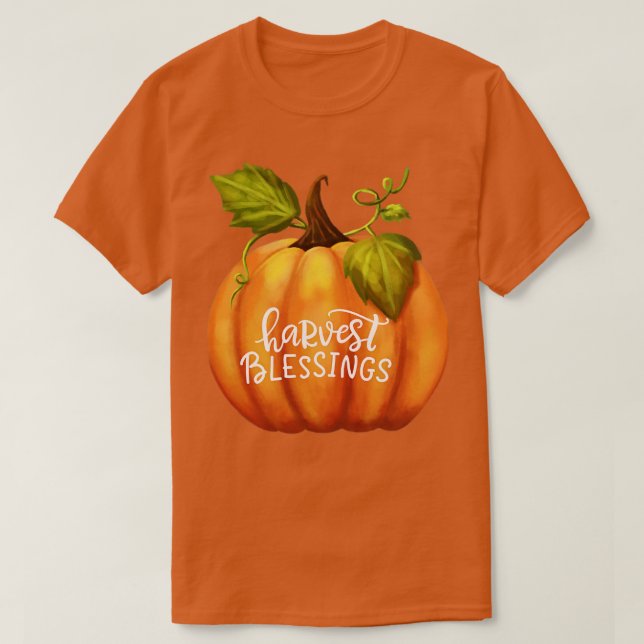 T-shirt Bénédiction De La Récolte Saison D'Automne Citroui (Design devant)
