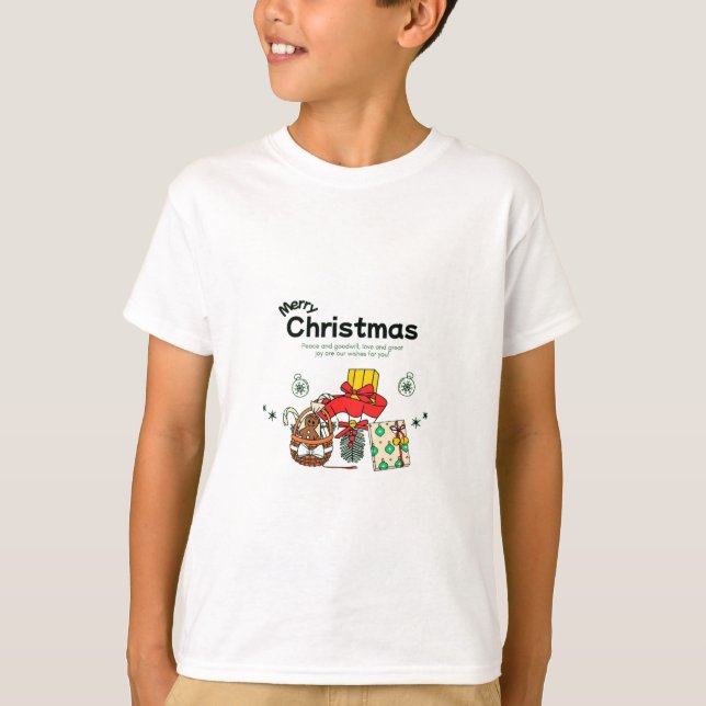 T-shirt Bénédiction de Noël et bonne volonté (Devant)