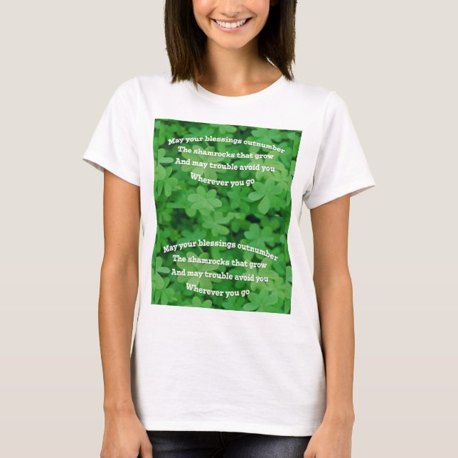 T-shirt Bénédiction irlandaise (Devant)