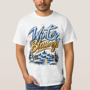 T-shirt Bénédictions d'hiver Famille personnalisée Hommes