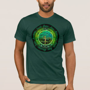 T-shirt Bénédictions, foi, arbre d'harmonie de la vie en