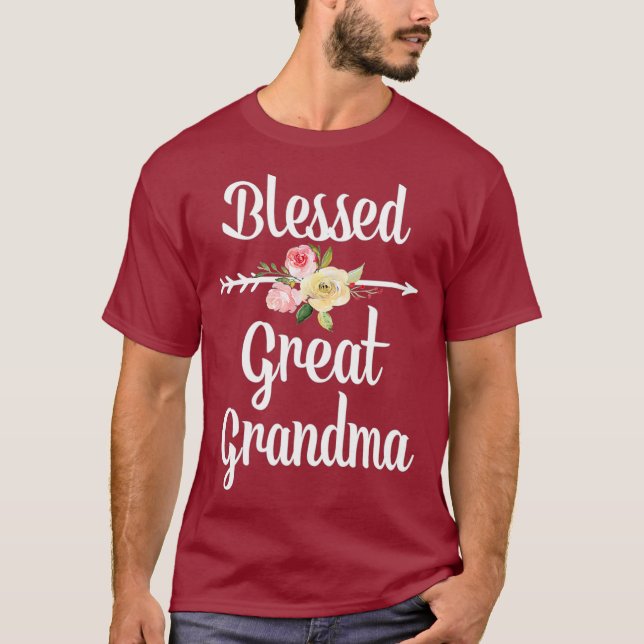 T-shirt Bénéficiez Grand Grand Grand Grand Grand Fleur Flè (Devant)