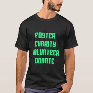 T-shirt Bénévole de charité d'accueil Faire un don Rétro P
