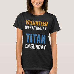 T-shirt Bénévole samedi Titan dimanche Nashville Fo