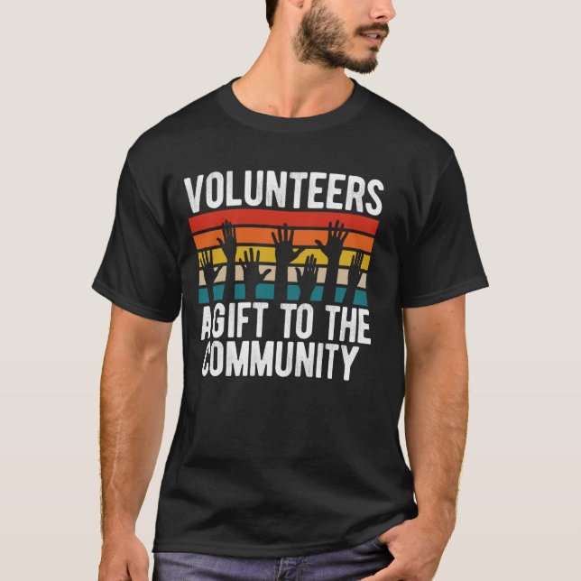 T-shirt Bénévoles A À La Communauté (Devant)