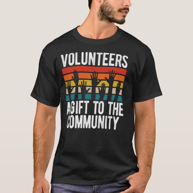 T-shirt Bénévoles A À La Communauté (Devant)