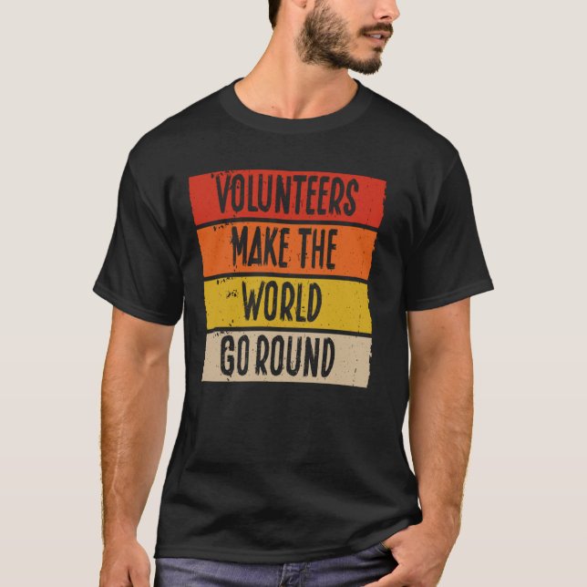 T-shirt Bénévoles Faire du monde entier Volontaire (Devant)